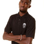 Mens Essential Chest Skull Black Polo